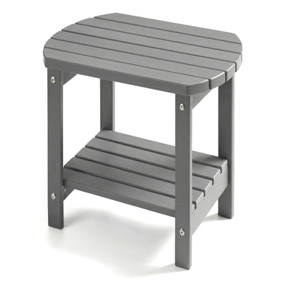 Outdoor Side Table shown in the Grey, YXHDPE006 option