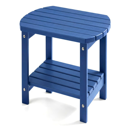 Outdoor Side Table shown in the Navy Blue, YXHDPE006 option