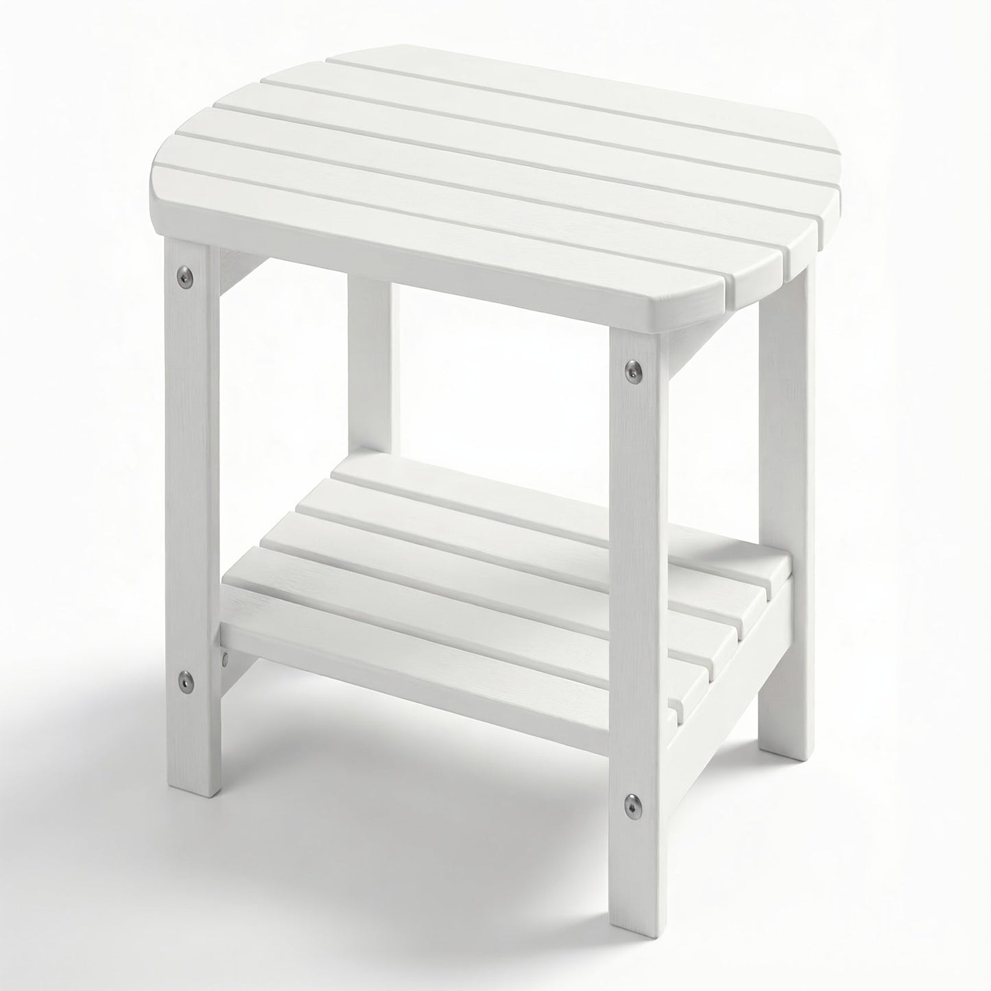 Outdoor Side Table shown in the White, YXHDPE006 option