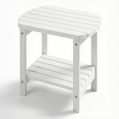 Outdoor Side Table shown in the White, YXHDPE006 option