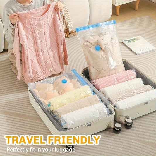 Storage Bag Set, 16-Piece Vacuum Compression Bags with Electric Pump, Multiple Sizes and Travel Packing Options