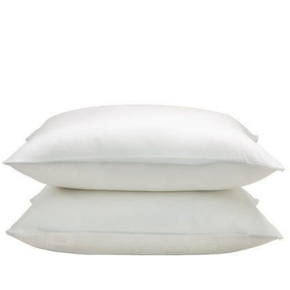 Satin-Look Zippered Pillowcase Collection in Seven Colors and Standard, Queen or King Sizes