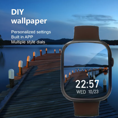 Smart Watch 1.83-Inch Edge-to-Edge Touch Display with Custom Faces, Calling and Black or Pink Bands