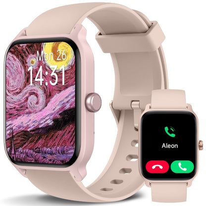 Smartwatch – with Built-in Alexa FAWEIO 1.8" HD Touch Screen, Bluetooth Calling, 100+ Sport Modes, Fitness Tracker Heart Rate Sleep…
