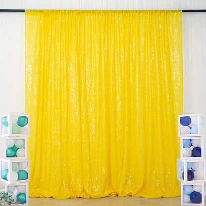 Sequin Backdrop Curtain for Party Wedding - 4x8ft Shimmering Glitter Curtain for Birthday Photo Booth Stage Decoration, Easy Hang, Multi-Color