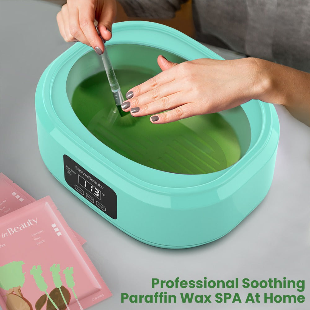 Paraffin Wax Warmer Kit 3000ml Touchscreen for Hands & Feet – Includes 6 Packs Refill Wax, Hot Wax Spa Bath for Arthritis Pain Relief & Deep Skin Moisturizing, Home Salon Use Purple Pink White Green Black