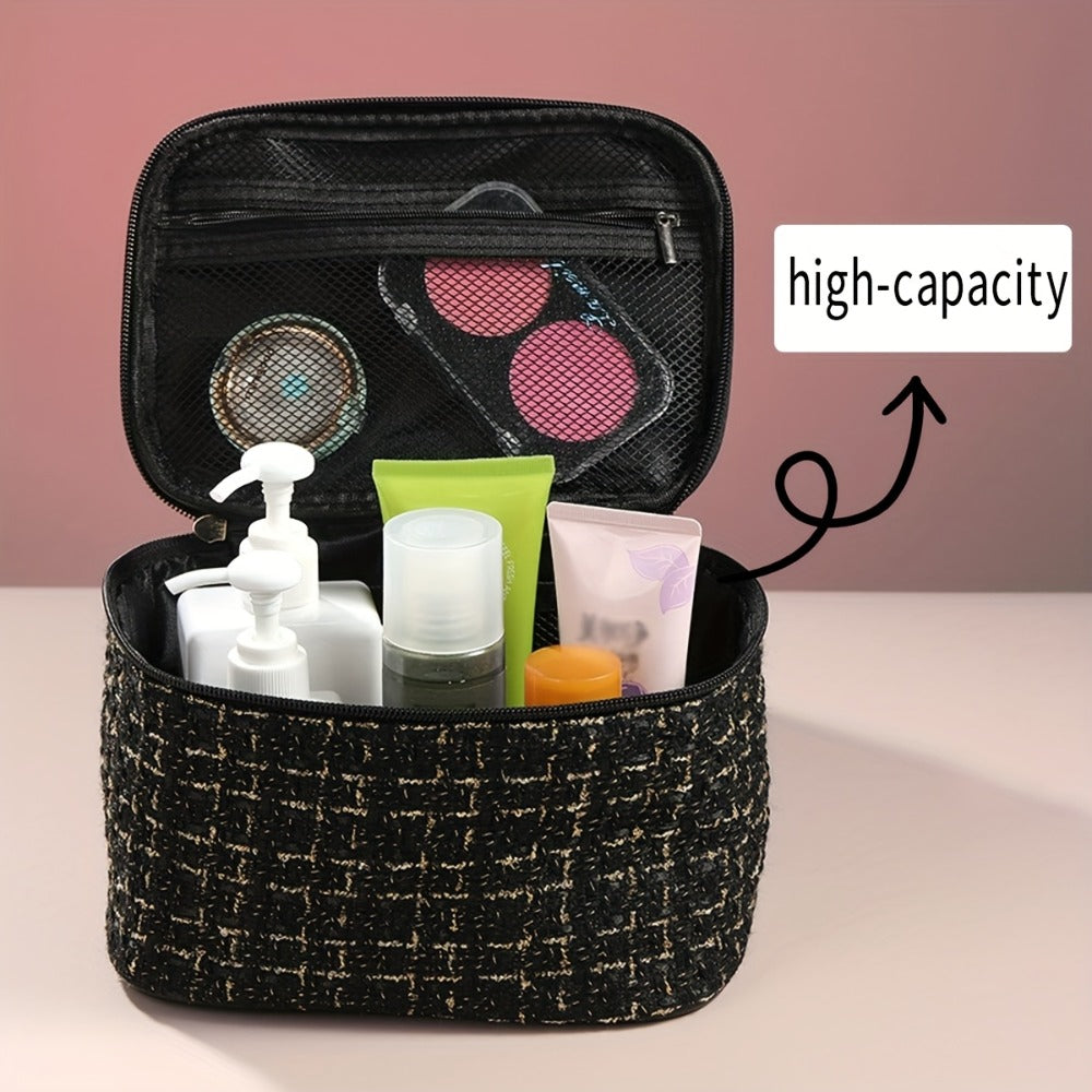 Makeup Brush Set, 23-, 44- or 47-Piece Nylon Bristle Kit with Blending Sponges and Leopard, Beige or Black Bag