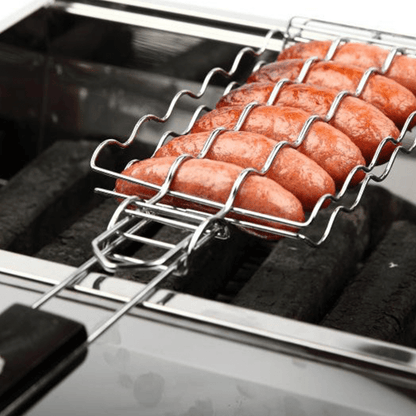 BBQ Sausage Grilling Basket – Metal Mesh Grill Basket