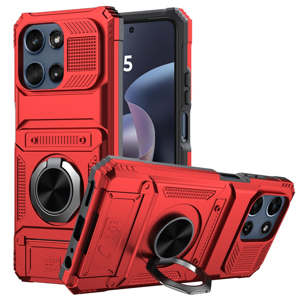 Magnetic Metal Kickstand Moto G 5G 2025 2026 Case Shockproof Drop Protection Slim Protective Phone Cover for Motorola Moto G 5G 2025 Moto G 5G 2026 Moto G Play 2026 6.7 Inch – Hands-Free Stand