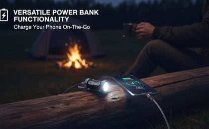 Flashlight 1200-Lumen Keychain 4-Pack with Seven Modes, USB-C Charging and Phone Power Output