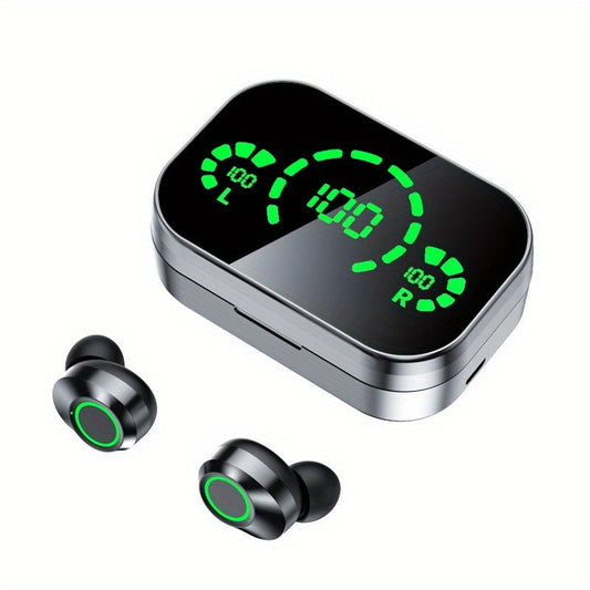 Wireless Earbuds Bluetooth 5.4 Sport In-Ear Stereo with Low Latency and Charging Case for Daily Listening