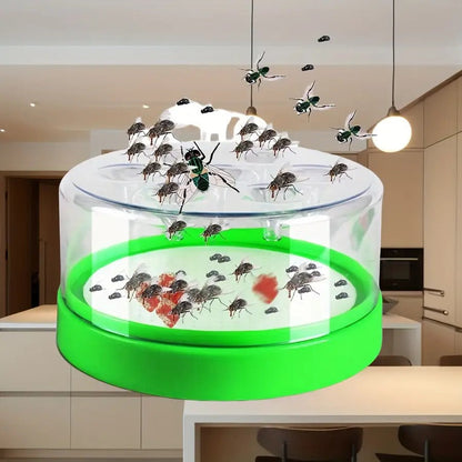 Flying Insect Trap 2 Pack - Non-Toxic Reusable Bug Catcher with 7 Holes, No Electricity, Safe for Home & Garden
