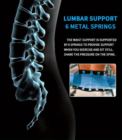 Adjustable Weightlifting Support Belt with Breathable Polyester and S, M or L Size Options