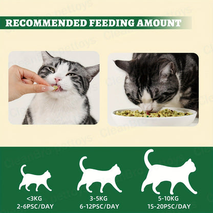 150 g Catnip and Cat-Grass Cookie Treats with Shaped Pieces and Pictured Ingredient Panel Pictured