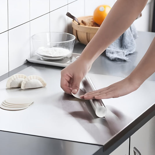 Cutting Board Stainless Steel Prep Surface in Four Sizes from 15.75 x 11.8 to 27.6 x 19.7 Inches