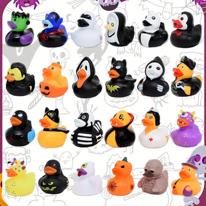 Halloween Novelty Duck Assortments in 20-Piece or 100-Piece Checkout Packs with Mixed Character Designs