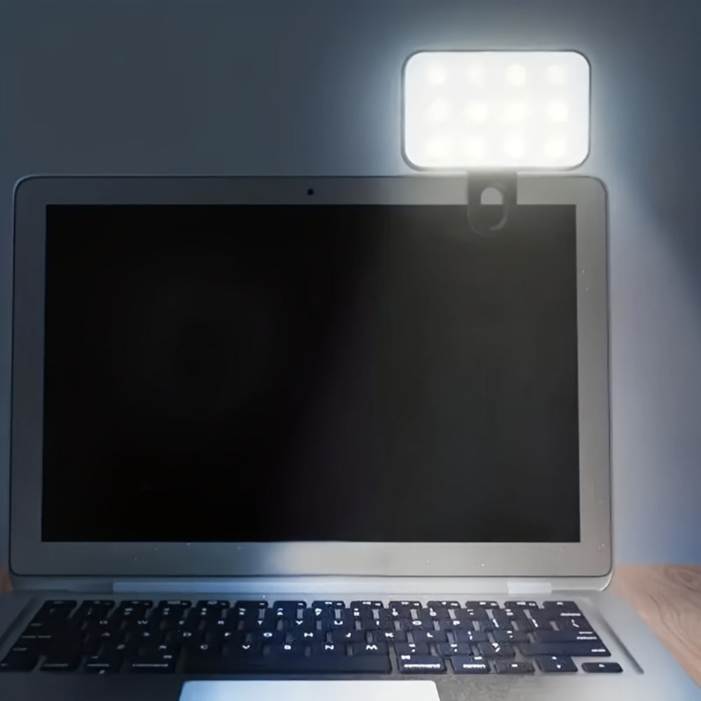 Clip-On LED Fill Light for Phone Laptop Tablet Mini Portable Selfie Light for Video Conferencing for an Everyday Personal Care Routine