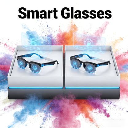 Smart Glasses HiFi Audio Sunglasses with Real-Time Translation, Bluetooth Calls and Five Glasses or Headphone Bundle Options
