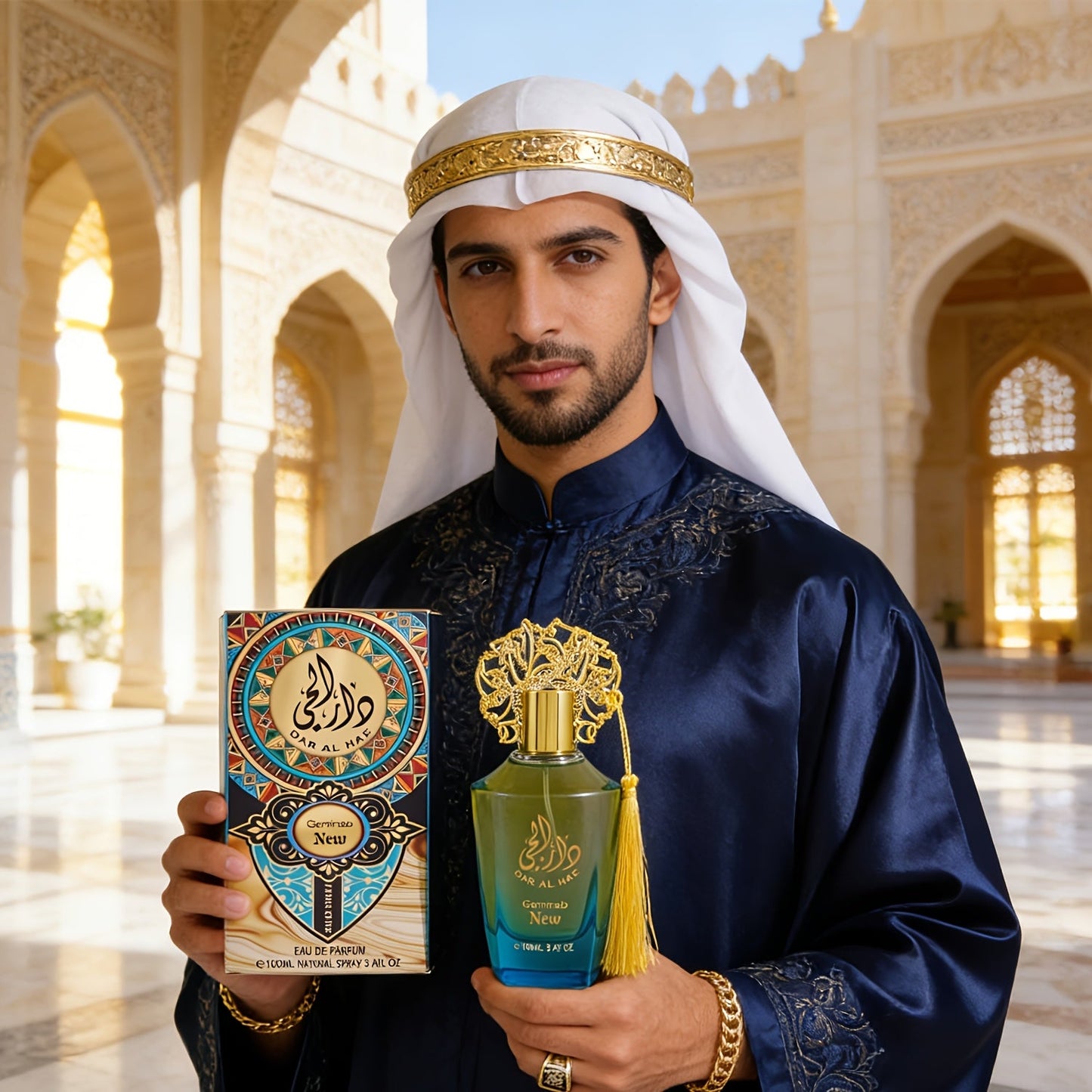 Cologne Spray 100ml Miss and Man Options with Ornate Bottle, Tassel Detail and Presentation Box