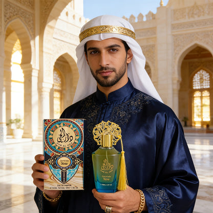 Cologne Spray 100ml Miss and Man Options with Ornate Bottle, Tassel Detail and Presentation Box