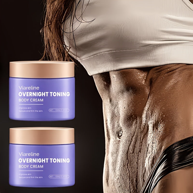 Body Moisturizer Viareline 100g Purple Jar with Glycerin, Mineral Oil, Peppermint Leaf and Hyaluronic Acid