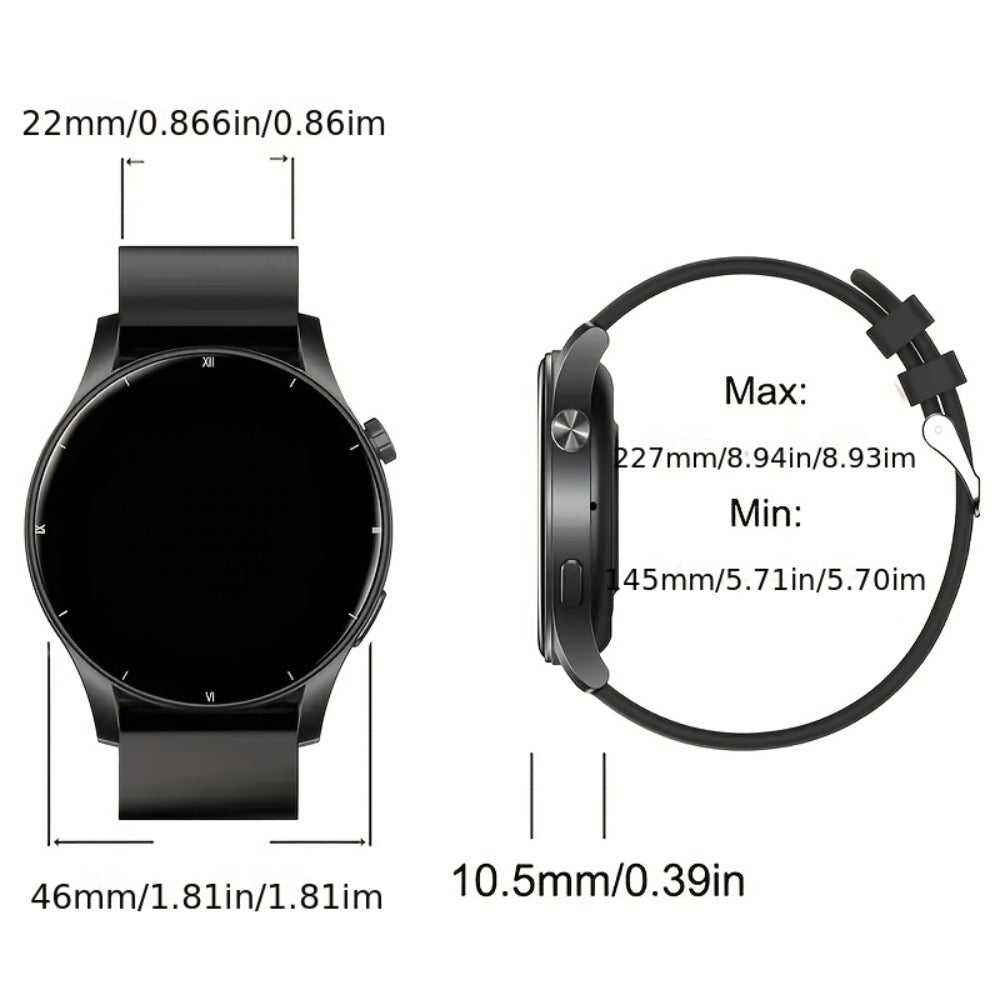 Smartwatch 2.01 Inch Round OLED Screen with 95% Ratio, Music Control and 300mAh Battery in Seven Styles