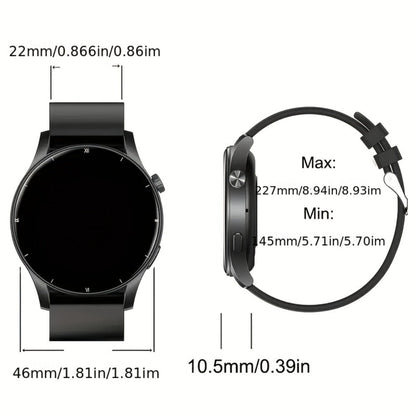 Smartwatch 2.01 Inch Round OLED Screen with 95% Ratio, Music Control and 300mAh Battery in Seven Styles