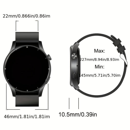 Smartwatch 2.01 Inch Round OLED Screen with 95% Ratio, Music Control and 300mAh Battery in Seven Styles
