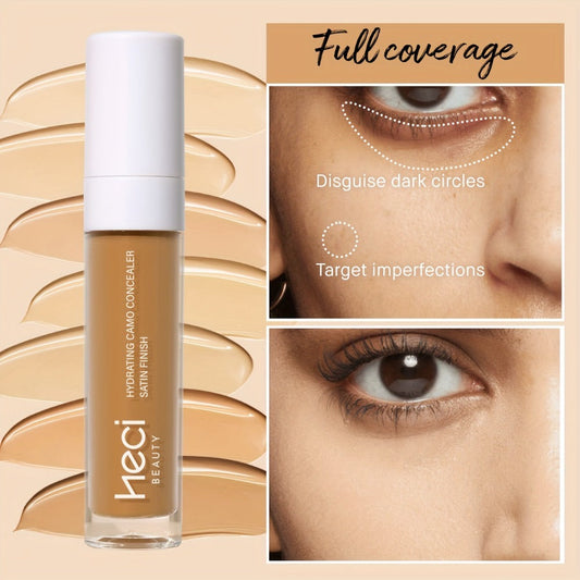 Liquid Concealer and Contour Stick Set 2 Pcs Buildable Coverage Hydrating Pore Minimizing Long-Lasting for Blemishes Dark Circles All Skin Types Flawless Finish