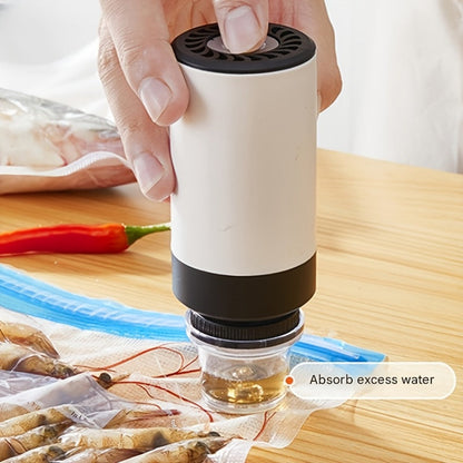 Cordless Handheld Vacuum Sealer Pump with One-Button Control, 5V Charging and Multiple Attachment Set
