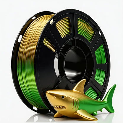 Rainbow PLA Filament 1.75mm Single Dual Triple Color Vacuum Packed, Neatly Wound High Precision ±0.02mm Smooth Printing