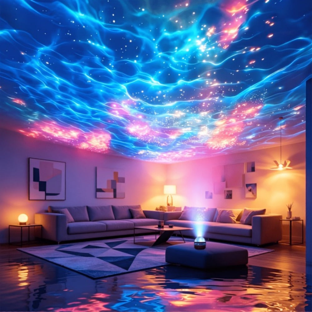 17-Color Star Projector Night Light with Remote, Timer and USB Power detail image - detail view 5