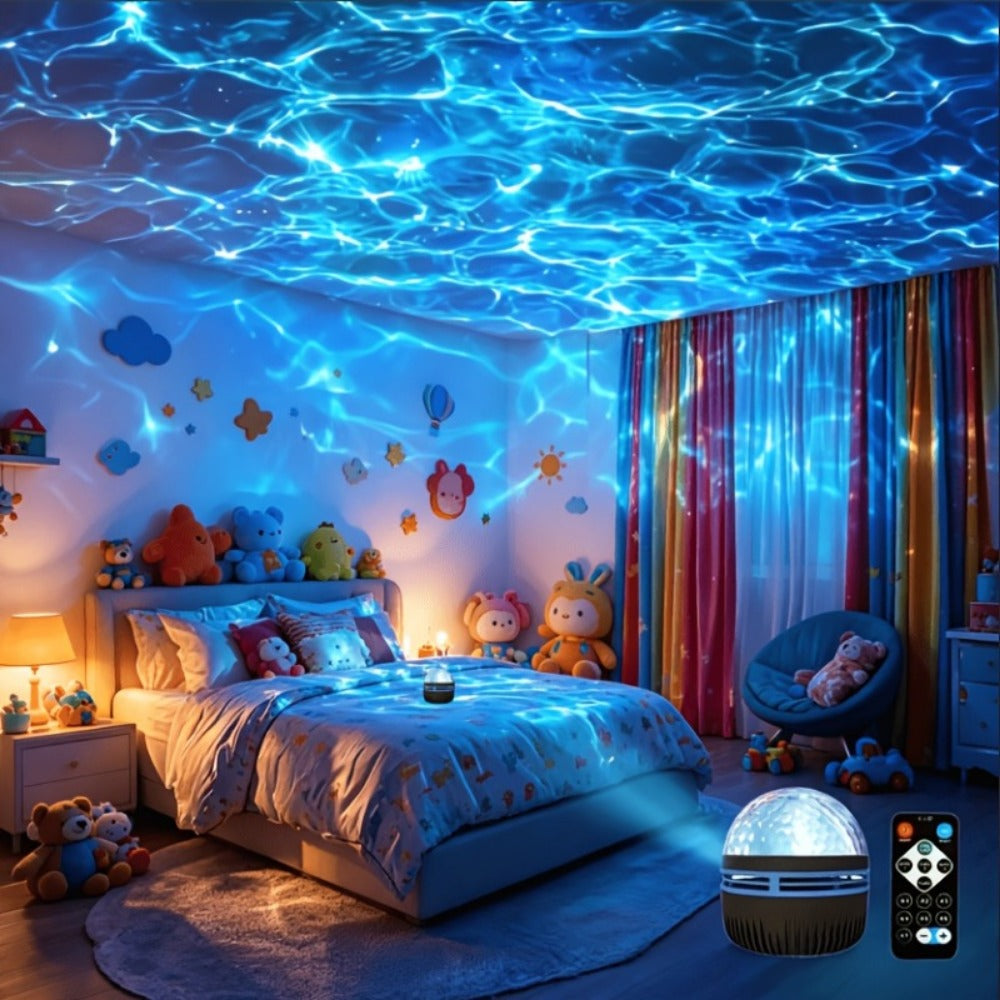 17-Color Star Projector Night Light with Remote, Timer and USB Power detail image - detail view 6