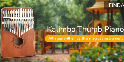 17-Key Kalimba Thumb Piano with Gift Box, Tuning Hammer and Songbook detail image - detail view 19
