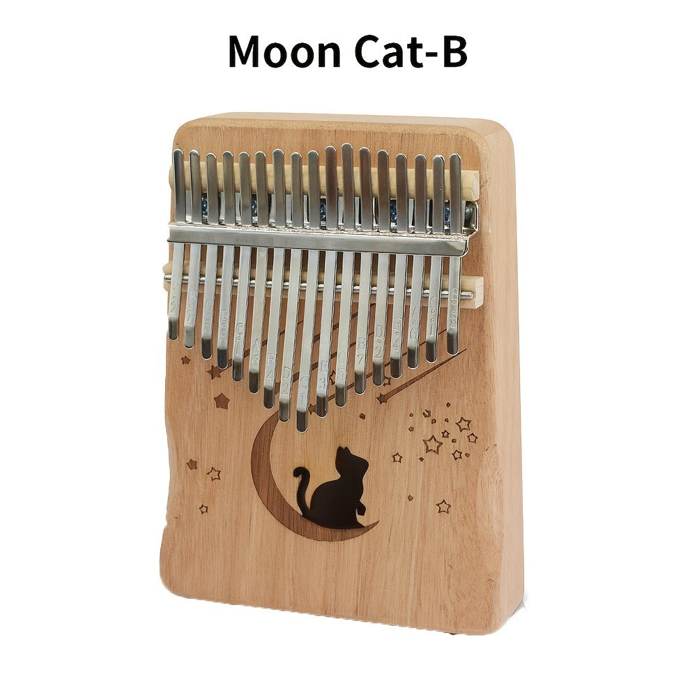 17-Key Kalimba Thumb Piano with Gift Box, Tuning Hammer and Songbook detail image - detail view 5