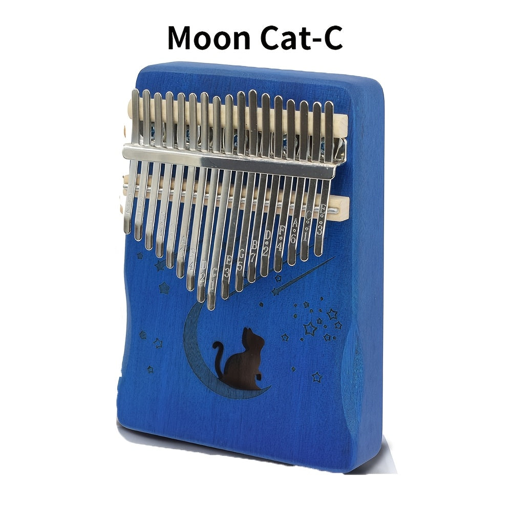 17-Key Kalimba Thumb Piano shown in the Moon Cat-C option