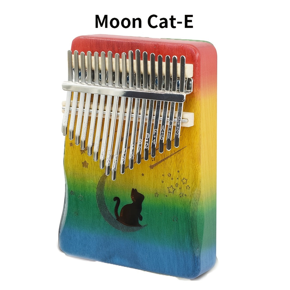 17-Key Kalimba Thumb Piano shown in the Moon Cat-E option