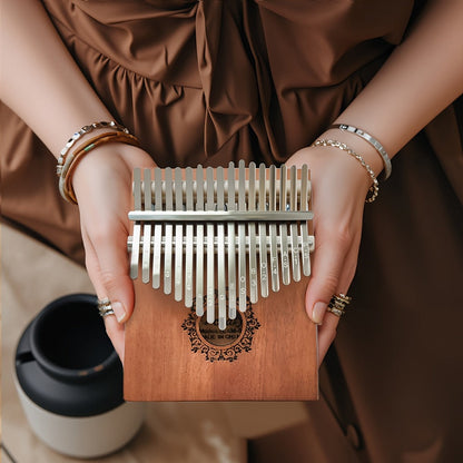 17-Key Vintage Kalimba Thumb Piano shown in the main product view
