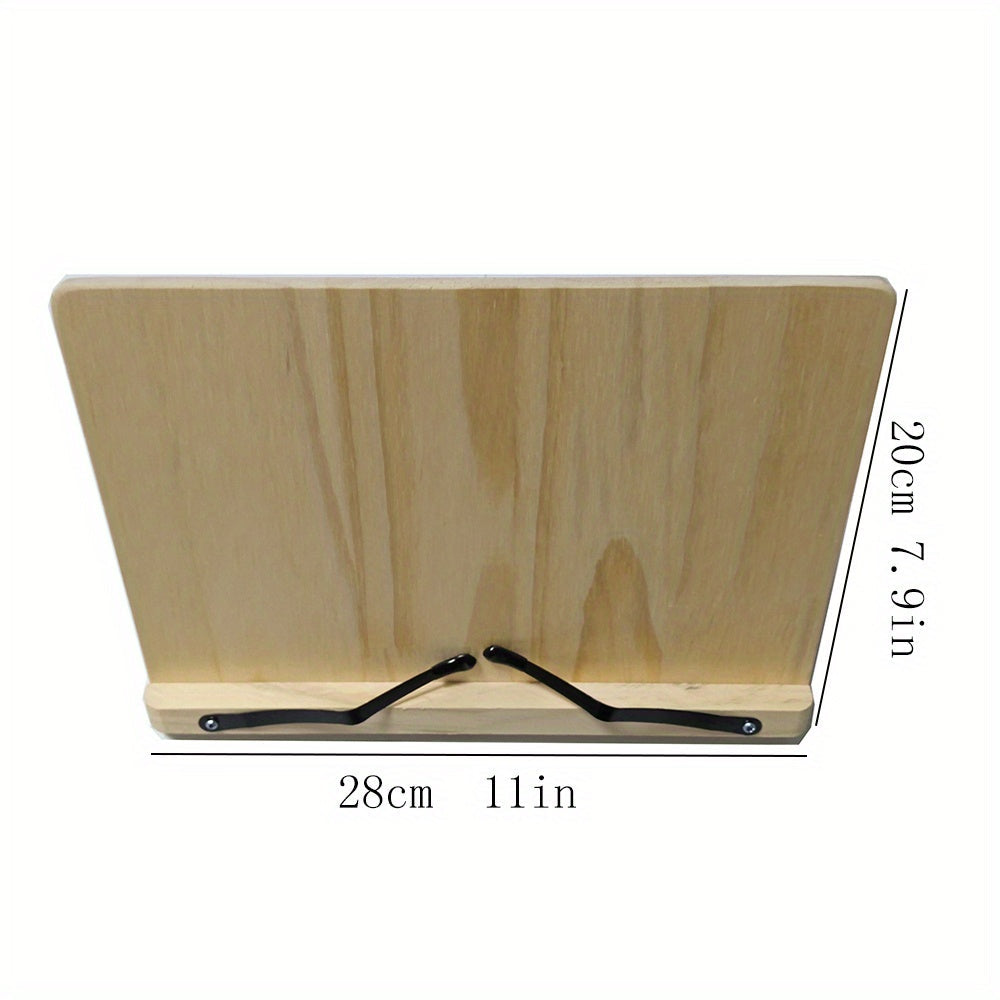 Adjustable Foldable Book Stand with Three Checkout Styles, Page Clips and 11 x 7.9-Inch Reading Panel