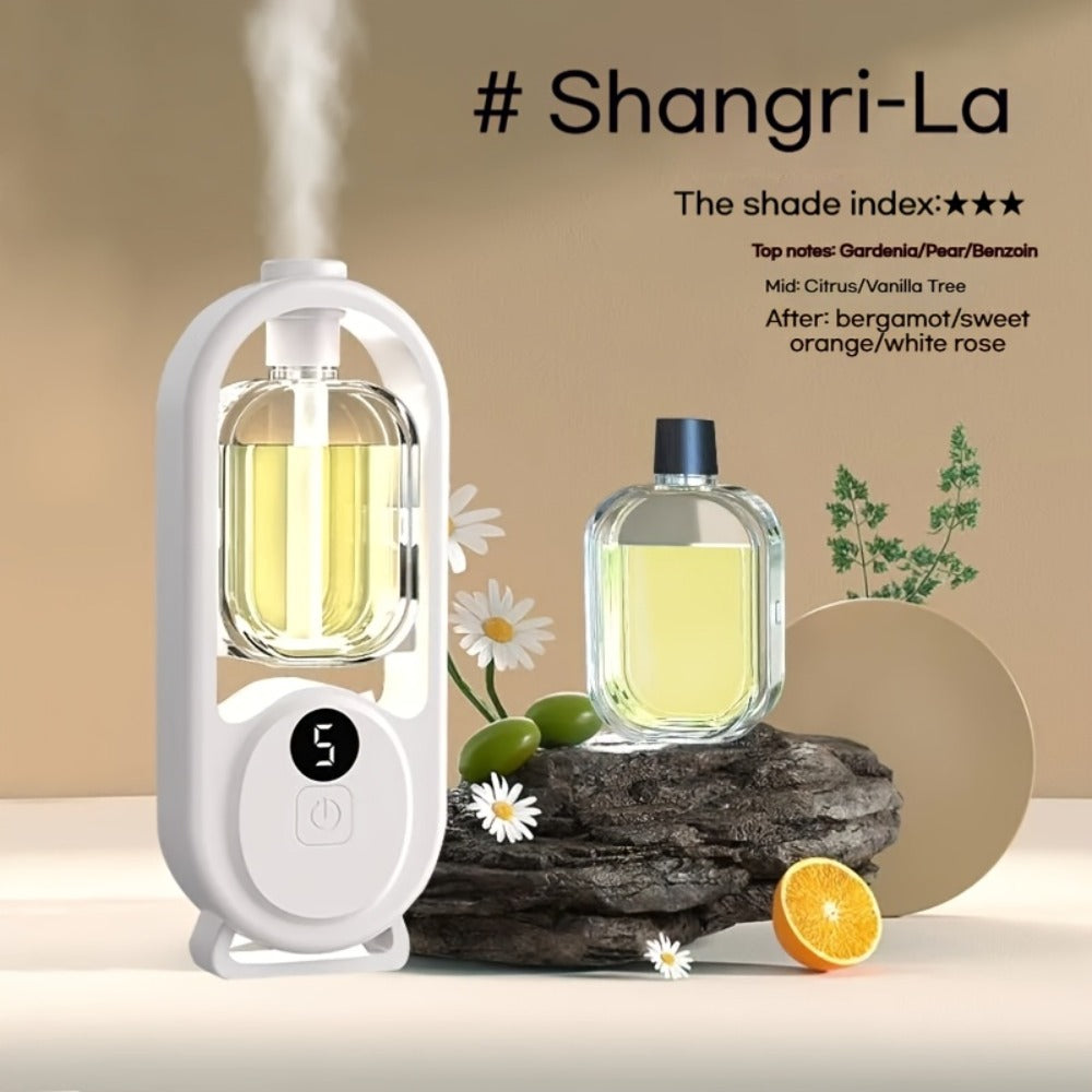 USB Essential Oil Diffuser with Five-Level Display, Multicolor Light and One-, Three- or Five-Bottle Bundles
