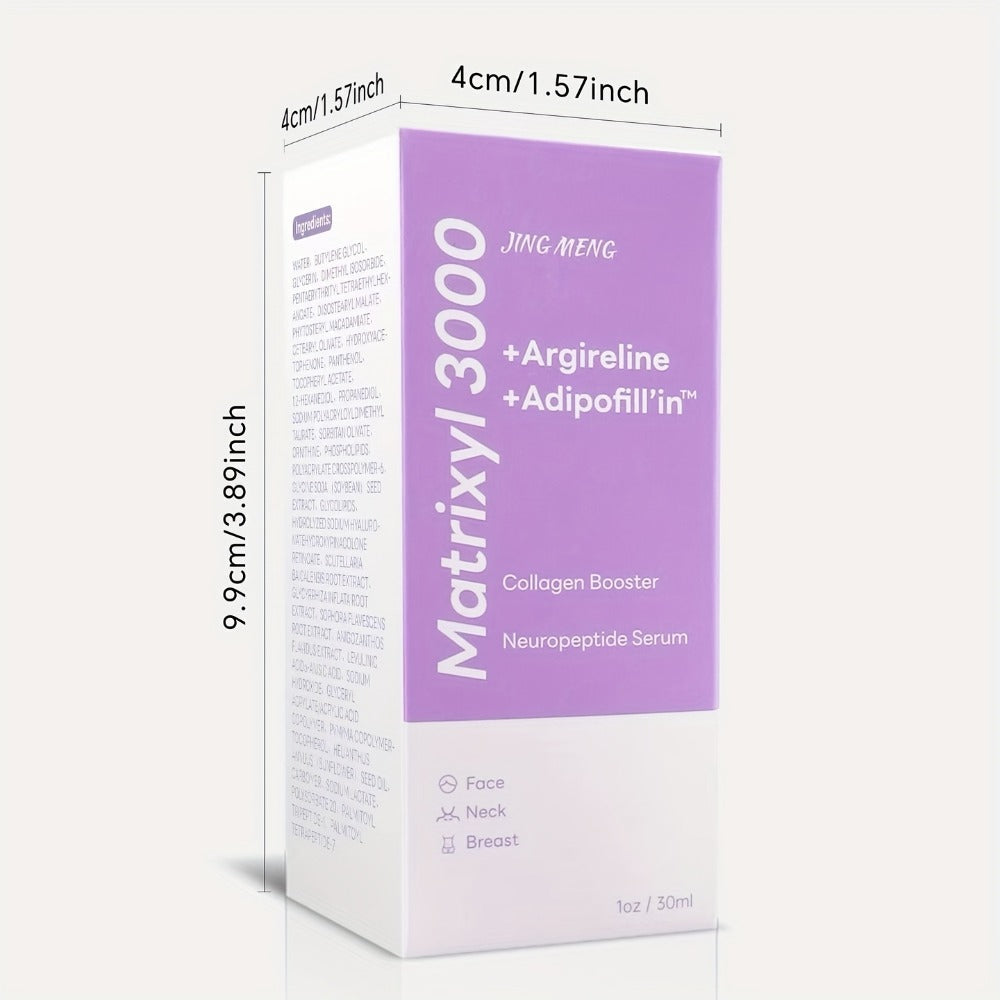 Face Serum with Matrixyl 3000, Argireline, Adipofillin and Anigozanthos Extract in a 1 oz Dropper Bottle