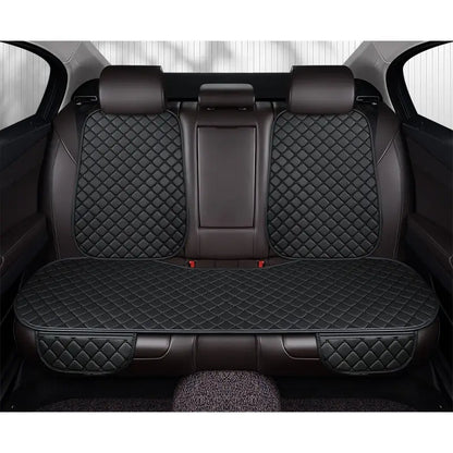 Car Seat Cover Rear Bench Protector with Source-Listed Water-Resistant Surface in Black or Red