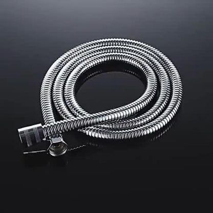 Flexible Stainless Steel Shower Hose Electroplated - Round Shape, Wall-Mounted Easy Install, for Rainfall Shower Heads & Sprayers, 59" / 78.7" / 118" Length Options, Chrome Finish