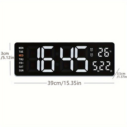 LED Digital Alarm Clock with Dual Alarm, Countdown Timer & 4-Level Dimmer for Bedside Nightstand