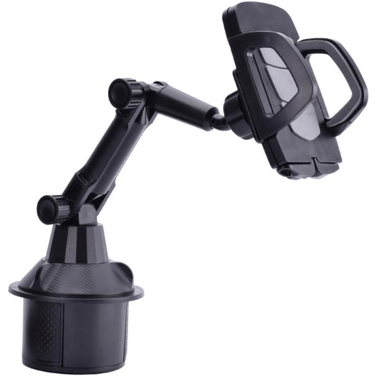 Car Cup Holder Phone Mount Adjustable 360° Rotation – Universal Cell Phone Bracket Cradle for Car Truck SUV, Fits iPhone Samsung & All Smartphones, Stable Anti-Slip Design