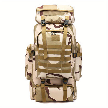 Tactical Backpack for Men & Women – Lightweight Packable Hiking Backpack 21L, Multi-Compartment Camping Rucksack with Adjustable Straps, Waterproof Outdoor Daypack for Camping, Trekking & Travel
