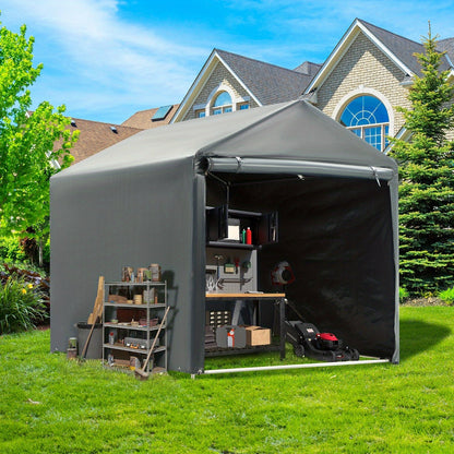 Outdoor Storage Shed Carport Canopy Portable Shelter PE Tarpaulin