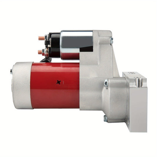 High Torque Starter Motor for SBC 350 & BBC 454 – 4HP 153T/168T 10/11 Tooth Replacement Starter, Compatible with Chevy Small & Big Block Engines, Red