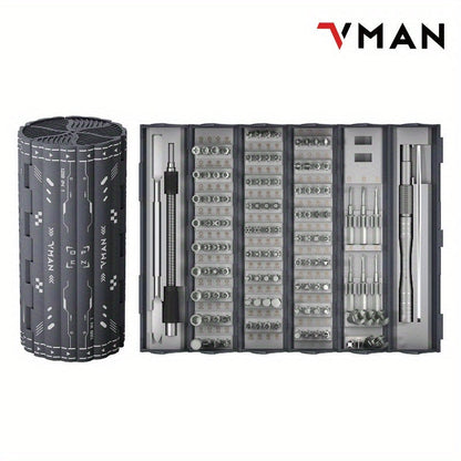 Precision Screwdriver Set 128/180 in 1, Magnetic Professional Repair Tool Kit for MacBook Laptop iPhone Xbox Game Console Tablet, Electric & Manual Versions Available