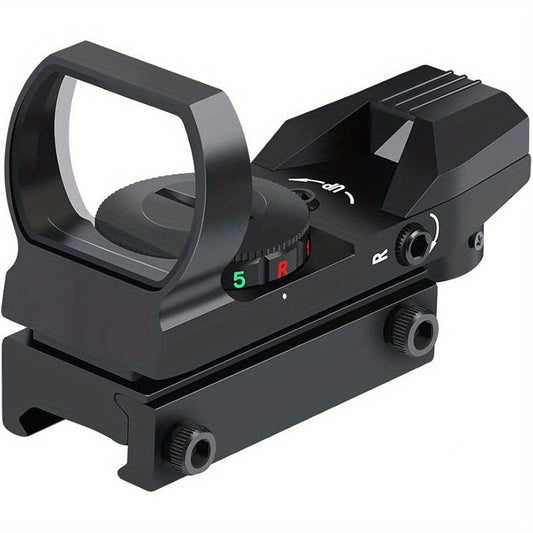 Red Green Dot Sight 33mm with 4 Reticle Modes – Dual Illuminated Rifle Scope, 1x Magnification, 1 MOA Adjustment, Parallax-Free Rail Mount Optic for Hunting, Target Shooting & Tactical Use on Rifles Shotguns Carbines